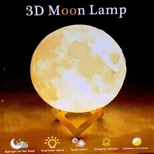 Cute LED Moon Lamp